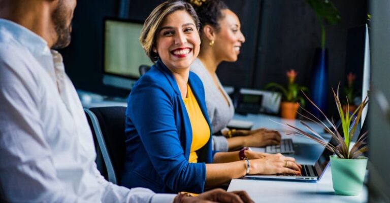 Workplace - Woman in Blue Suit Jacket